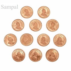 Copper Coins for Lal Kitab Remedies – Pack of 43 Pieces